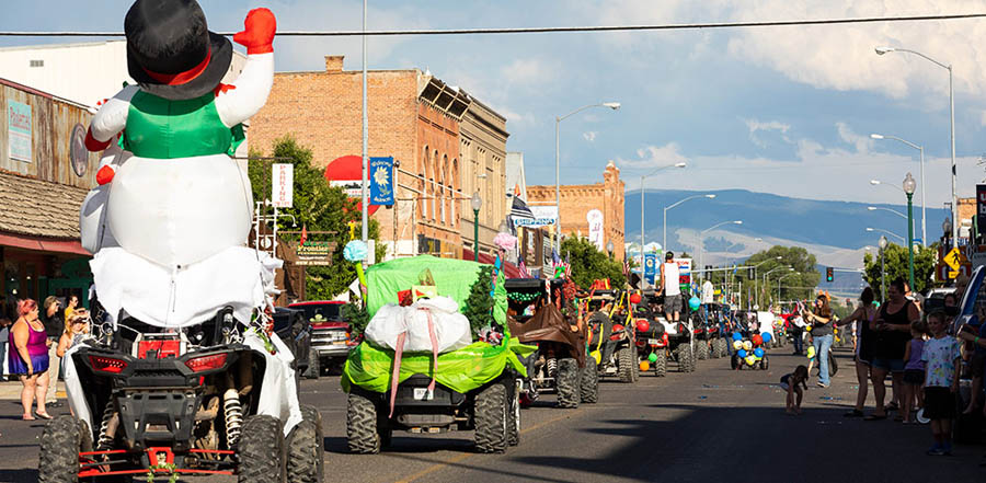 ATV parade in downtown Salmon, Idaho