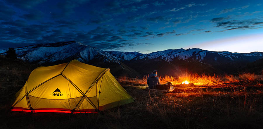 Camping under the stars in Salmon, Idaho