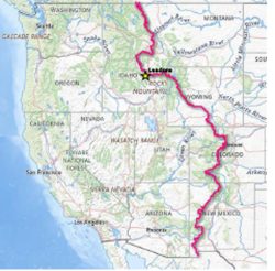 The Contenental Divide Trail Map The Contenental Divide Trail Map